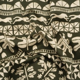 Stretch Cotton Twill Print – Dark Olive Animal, Leaf, and Geometric Stripes – Mood Exclusive Puma Pounce Stretch Cotton Twill Print – Dark Olive Animal, Leaf, and Geometric Stripes – Mood Exclusive Puma Pounce