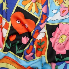 Mood Exclusive Red All Love Rayon Challis Mood Exclusive Red All Love Rayon Challis