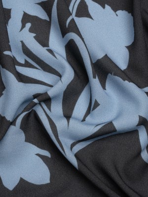 Viscose Crepe Print – Black and Blue Floral – Mood Exclusive April Ever After Viscose Crepe Print – Black and Blue Floral – Mood Exclusive April Ever After
