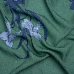 Viscose Crepe Print – Green and Blue Floral – Mood Exclusive April Ever After Viscose Crepe Print – Green and Blue Floral – Mood Exclusive April Ever After