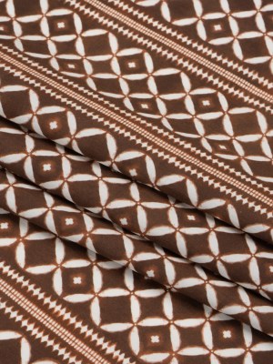 Cotton Poplin Print – Brown Diamonds and Stripes – Mood Exclusive Back to Back Cotton Poplin Print – Brown Diamonds and Stripes – Mood Exclusive Back to Back