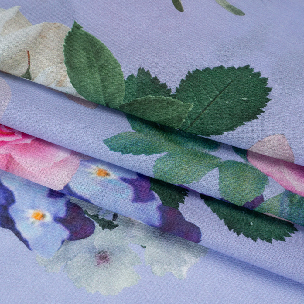 Mood Exclusive Periwinkle Picture Perfect Petals Cotton Voile Mood Exclusive Periwinkle Picture Perfect Petals Cotton Voile