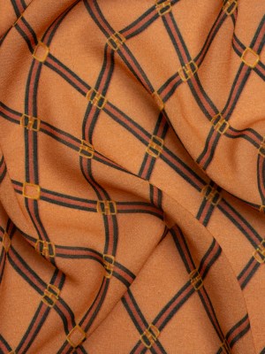 Mood Exclusive Dark Peach Highly Haute Viscose Georgette Mood Exclusive Dark Peach Highly Haute Viscose Georgette