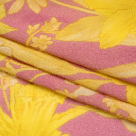Mood Exclusive Lemonade and Daffodils Viscose Georgette Mood Exclusive Lemonade and Daffodils Viscose Georgette
