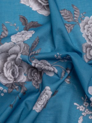 Mood Exclusive Blue Gardener’s Gift Cotton Voile Mood Exclusive Blue Gardener’s Gift Cotton Voile