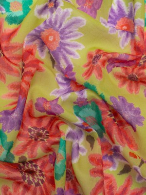 Mood Exclusive Chartreuse Summer Daze Cotton Voile Mood Exclusive Chartreuse Summer Daze Cotton Voile