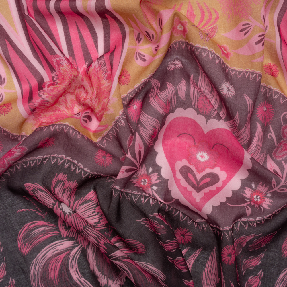 Mood Exclusive Happy Hearts Cotton Voile Mood Exclusive Happy Hearts Cotton Voile