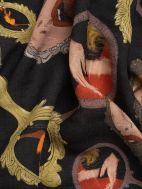 Slubbed Viscose Woven Print – Small Mirrors and Flames – Mood Exclusive Damsel in This Dress Slubbed Viscose Woven Print – Small Mirrors and Flames – Mood Exclusive Damsel in This Dress