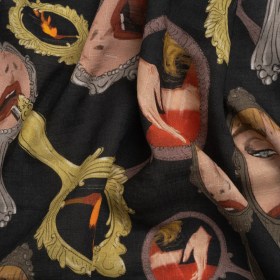 Slubbed Viscose Woven Print – Small Mirrors and Flames – Mood Exclusive Damsel in This Dress Slubbed Viscose Woven Print – Small Mirrors and Flames – Mood Exclusive Damsel in This Dress