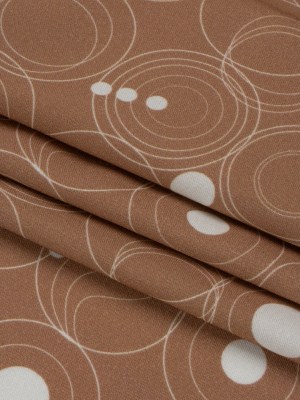 Mood Exclusive Brown Planetary Place Stretch Sustainable Rayon Batiste Mood Exclusive Brown Planetary Place Stretch Sustainable Rayon Batiste
