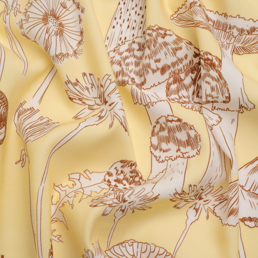 Mood Exclusive The Mushroom the Merrier Stretch Sustainable Rayon Batiste Mood Exclusive The Mushroom the Merrier Stretch Sustainable Rayon Batiste