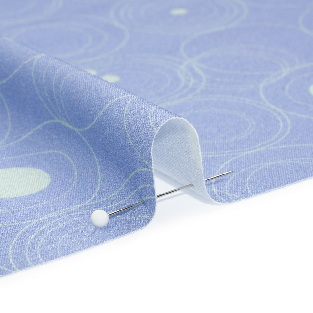 Mood Exclusive Blue Planetary Place Stretch Sustainable Rayon Batiste Mood Exclusive Blue Planetary Place Stretch Sustainable Rayon Batiste