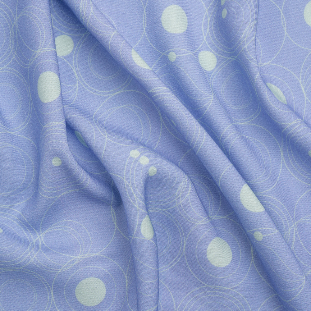 Mood Exclusive Blue Planetary Place Stretch Sustainable Rayon Batiste Mood Exclusive Blue Planetary Place Stretch Sustainable Rayon Batiste
