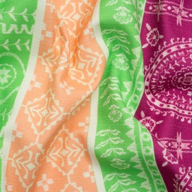 Mood Exclusive Lime Paisley Park Stretch Cotton Woven Mood Exclusive Lime Paisley Park Stretch Cotton Woven