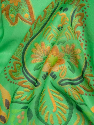 Mood Exclusive Dark Mint Scented Sights Viscose Georgette Mood Exclusive Dark Mint Scented Sights Viscose Georgette