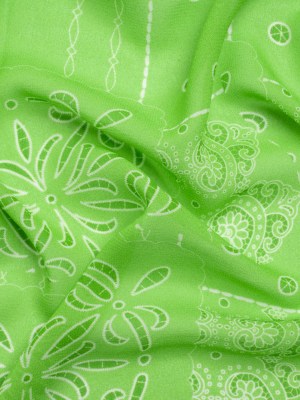Mood Exclusive Lime Reimagined Rodeo Viscose Georgette Mood Exclusive Lime Reimagined Rodeo Viscose Georgette