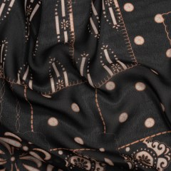 Mood Exclusive Black Reimagined Rodeo Viscose Georgette Mood Exclusive Black Reimagined Rodeo Viscose Georgette