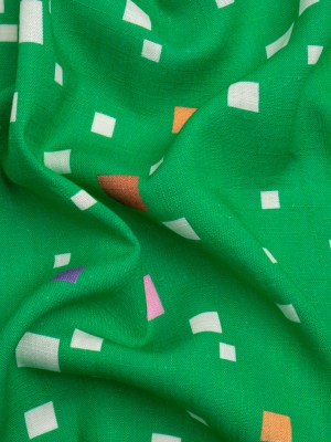 Viscose and Linen Woven Print – Green and Pink Squares – Mood Exclusive Square Dancing Viscose and Linen Woven Print – Green and Pink Squares – Mood Exclusive Square Dancing