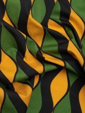 Cotton Poplin Print – Green and Gold Waves – Mood Exclusive Mayfield Falls Cotton Poplin Print – Green and Gold Waves – Mood Exclusive Mayfield Falls