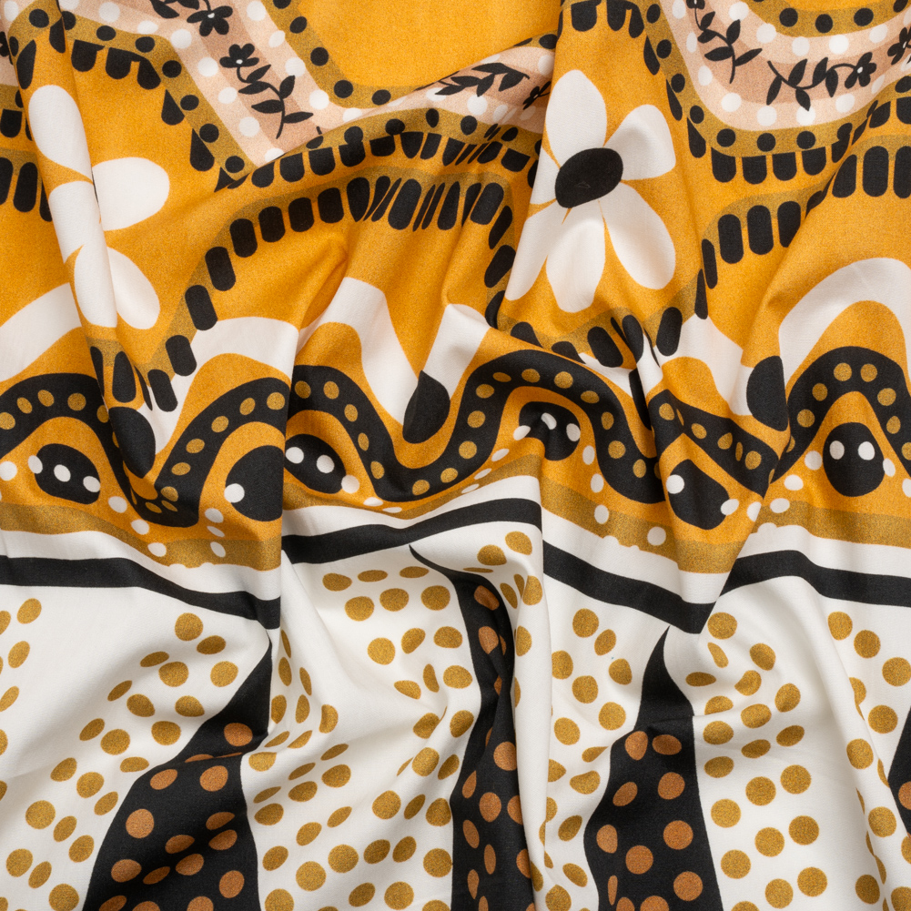 Cotton Poplin Panel – Goldenrod Geometric and Floral – Mood Exclusive Link Up Cotton Poplin Panel – Goldenrod Geometric and Floral – Mood Exclusive Link Up