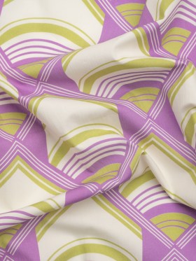 Mood Exclusive Purple Geometric Groove Cotton Poplin Mood Exclusive Purple Geometric Groove Cotton Poplin