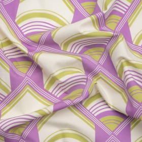 Mood Exclusive Purple Geometric Groove Cotton Poplin Mood Exclusive Purple Geometric Groove Cotton Poplin