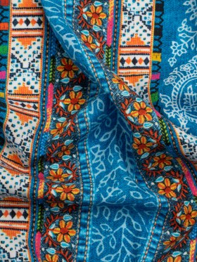Mood Exclusive Blue Bandana Bonanza Stretch Sustainable Rayon Batiste Panel Mood Exclusive Blue Bandana Bonanza Stretch Sustainable Rayon Batiste Panel