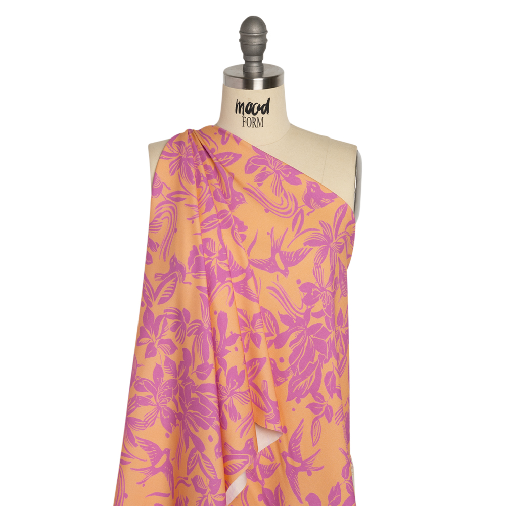 Mood Exclusive Pink Airborne Acoustics Stretch Sustainable Rayon Batiste Mood Exclusive Pink Airborne Acoustics Stretch Sustainable Rayon Batiste