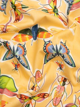 Mood Exclusive Yellow Picnic Guests Stretch Brushed Cotton Twill Mood Exclusive Yellow Picnic Guests Stretch Brushed Cotton Twill