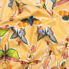 Mood Exclusive Yellow Picnic Guests Stretch Brushed Cotton Twill Mood Exclusive Yellow Picnic Guests Stretch Brushed Cotton Twill