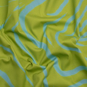 Mood Exclusive Green Funky Feline Stretch Brushed Cotton Twill Mood Exclusive Green Funky Feline Stretch Brushed Cotton Twill