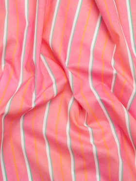 Cotton Voile Print – Flamingo Pink Stripes – Mood Exclusive Pinstriped Party Cotton Voile Print – Flamingo Pink Stripes – Mood Exclusive Pinstriped Party