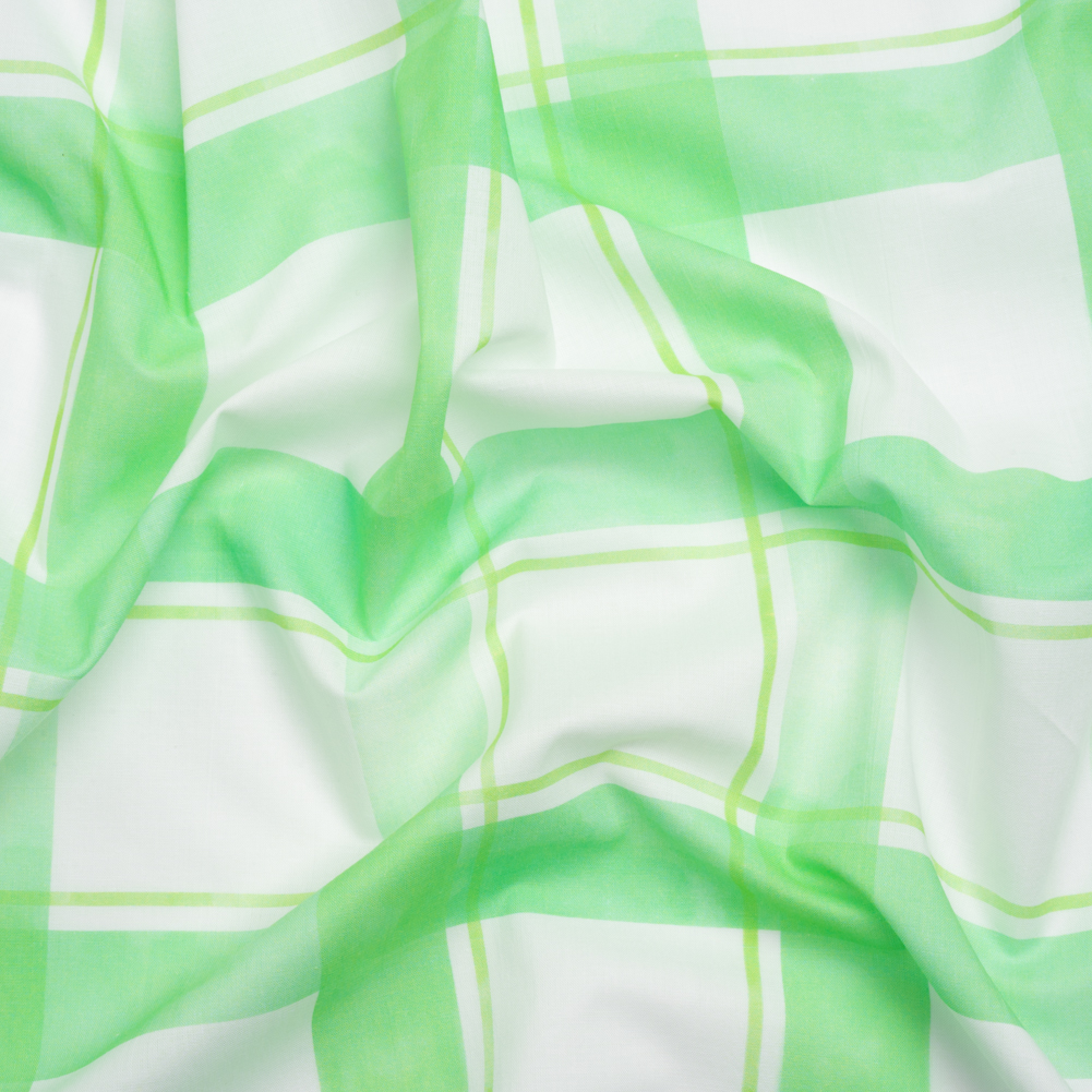 Cotton Voile Print – Green and White Plaid – Mood Exclusive A-Tisket, A-Tasket Cotton Voile Print – Green and White Plaid – Mood Exclusive A-Tisket, A-Tasket