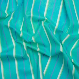 Cotton Voile Print – Turquoise Stripes – Mood Exclusive Pinstriped Party Cotton Voile Print – Turquoise Stripes – Mood Exclusive Pinstriped Party