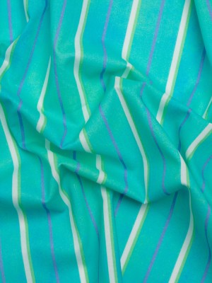 Cotton Voile Print – Turquoise Stripes – Mood Exclusive Pinstriped Party Cotton Voile Print – Turquoise Stripes – Mood Exclusive Pinstriped Party