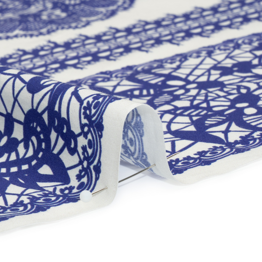 Mood Exclusive Ultramarine Two Sugar Cubes Cotton Poplin