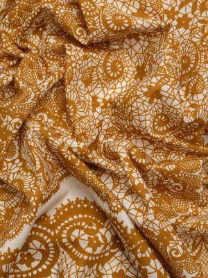 Mood Exclusive Ochre Two Sugar Cubes Cotton Poplin Mood Exclusive Ochre Two Sugar Cubes Cotton Poplin