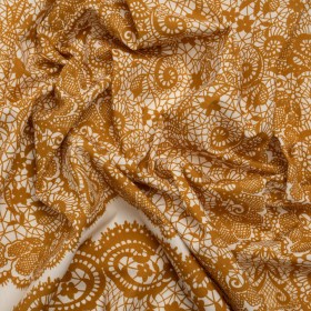 Mood Exclusive Ochre Two Sugar Cubes Cotton Poplin Mood Exclusive Ochre Two Sugar Cubes Cotton Poplin