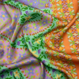 Mood Exclusive Orange Parasol Park Sustainable Viscose Fluid Satin Mood Exclusive Orange Parasol Park Sustainable Viscose Fluid Satin