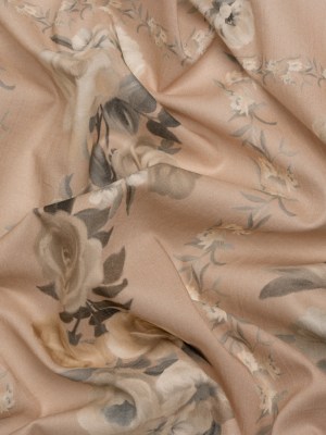 Mood Exclusive Dusty Rose Prosaic Petals Cotton Voile Panel Mood Exclusive Dusty Rose Prosaic Petals Cotton Voile Panel