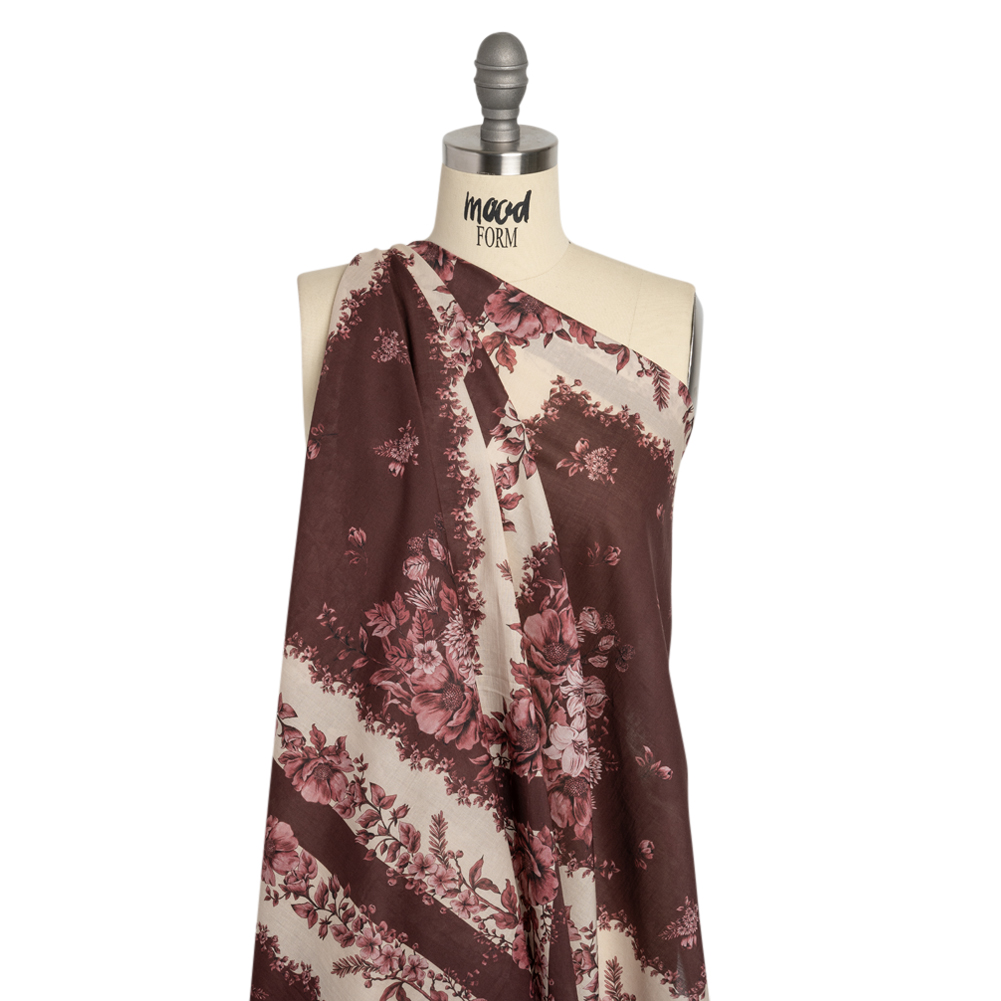 Mood Exclusive Monochrome Mulberry Tapestry Cotton Voile Panel Mood Exclusive Monochrome Mulberry Tapestry Cotton Voile Panel