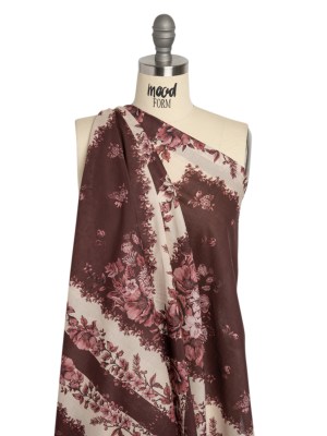 Mood Exclusive Monochrome Mulberry Tapestry Cotton Voile Panel Mood Exclusive Monochrome Mulberry Tapestry Cotton Voile Panel