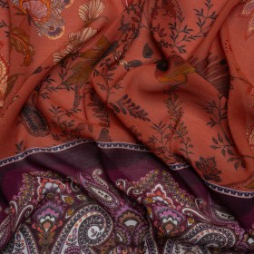 Mood Exclusive Cranberry Corner Viscose Georgette Mood Exclusive Cranberry Corner Viscose Georgette