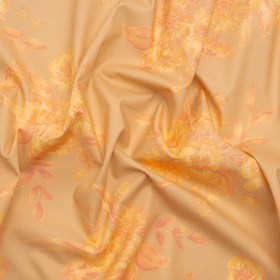 Stretch Cotton Poplin Print – Beige and Yellow Floral – Mood Exclusive Easy Eleanor Stretch Cotton Poplin Print – Beige and Yellow Floral – Mood Exclusive Easy Eleanor