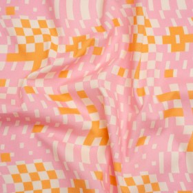 Mood Exclusive Pink Stay Wavy Baby Stretch Cotton Poplin Mood Exclusive Pink Stay Wavy Baby Stretch Cotton Poplin