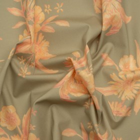 Stretch Cotton Poplin Print – Sage and Yellow Floral – Mood Exclusive Easy Eleanor Stretch Cotton Poplin Print – Sage and Yellow Floral – Mood Exclusive Easy Eleanor