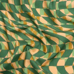 Mood Exclusive Green Picnic Pantomime Stretch Cotton Poplin Mood Exclusive Green Picnic Pantomime Stretch Cotton Poplin