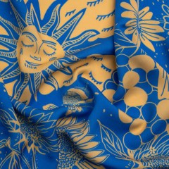 Mood Exclusive Blue Your Solar Self Viscose Twill Mood Exclusive Blue Your Solar Self Viscose Twill
