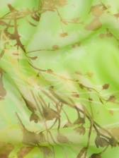 Mood Exclusive Green Sapling Silhouette Viscose Georgette Mood Exclusive Green Sapling Silhouette Viscose Georgette