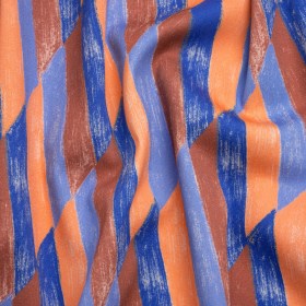 Stretch Cotton Twill Print – Blue and Orange Geometric – Mood Exclusive Checkerboard Chalk Stretch Cotton Twill Print – Blue and Orange Geometric – Mood Exclusive Checkerboard Chalk